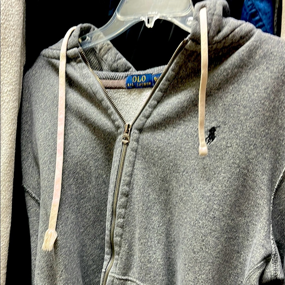 Polo Ralph Lauren Gray Zip-Up jogging suit xxl.Like new